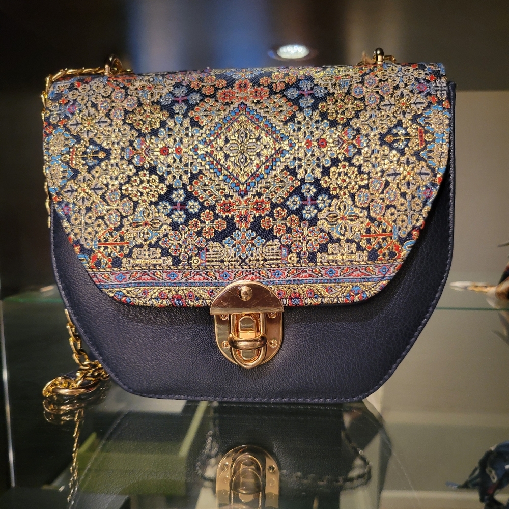 MOTTIF ISTANBUL Turkish Kilim Tapestry Crossbody Bag NWT πππ - Picture 7 of 11
